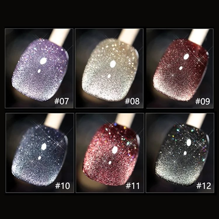 Kit de esmaltes Laser Diamond: Brillo intenso y destello glamuroso 